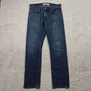 Levi's 514 Jeans 30x32 Mid Dark Blue Slim Straight 100% Cotton Grunge Y2K 90s
